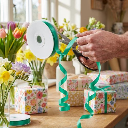 Ruban de curling vert 15mm 100m | Floristik24.be