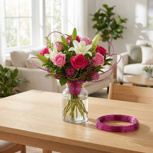 Fil décoratif en aluminium pour l'art floral et idées de bricolage créatif | Floristik24.be