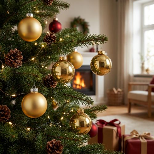Verre boule de Noël Ø6cm doré mix 24 pcs | Floristik24.be