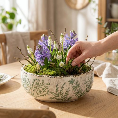 Bol de style rustique à motif unique, 20 cm | Floristik24.be