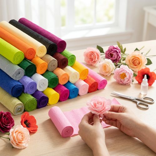 Papier crépon fleuriste 50x250cm | Floristik24.be