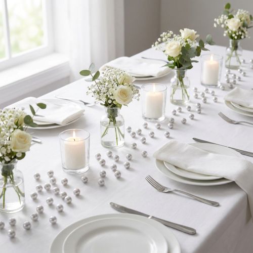Perles décoratives Ø10mm argent 115 pcs | Floristik24.be