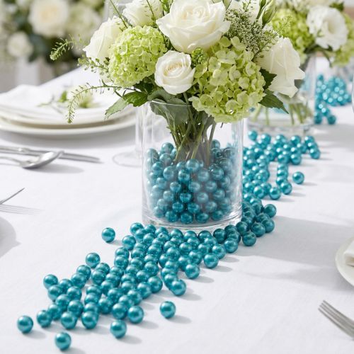 Perles décoratives Ø10mm turquoise 115 pièces | Floristik24.be