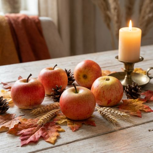 Pommes décoratives Cox 6 cm, lot de 6 | Floristik24.be