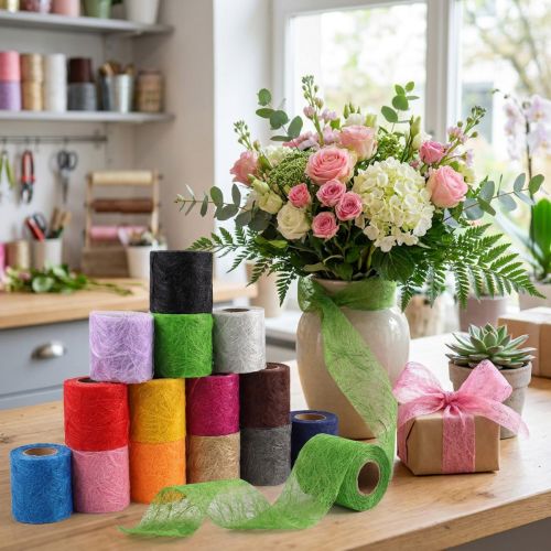 Polaire 8 cm 25 m couleurs assorties | Floristik24.be
