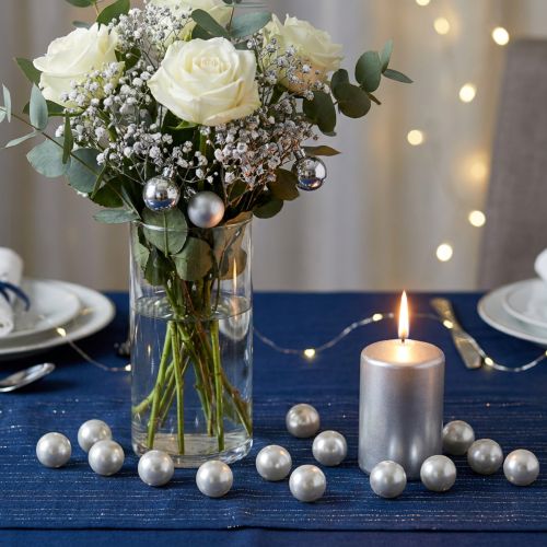 Perles décoratives Ø2cm argent 12 pcs | Floristik24.be