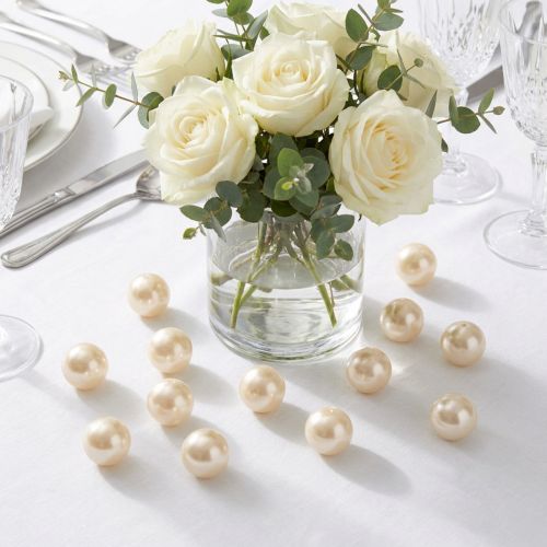 Perles décoratives Ø2cm champagne 12 pcs | Floristik24.be