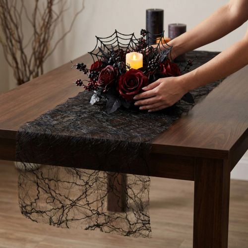 Article Chemin de table noir 30 cm 5 m