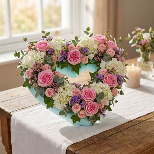 Coeur en polystyrène 18cm 2pcs | Floristik24.be