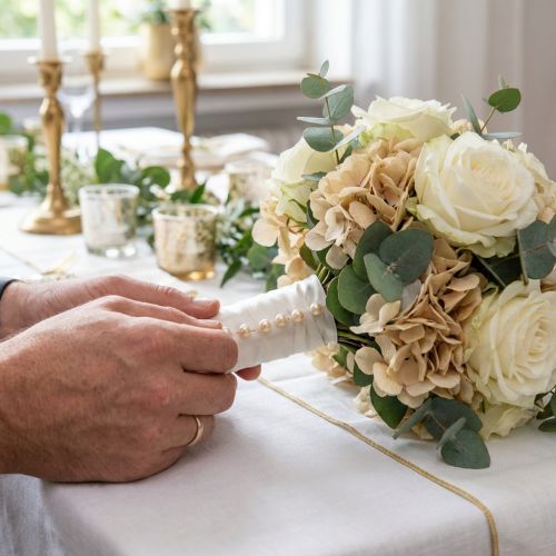 Epingles tête perle champagne Ø20mm 90mm | Floristik24.be