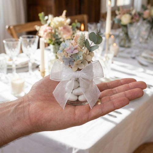 Ruban organza ruban cadeau ruban blanc lisière 40mm 50m | Floristik24.be