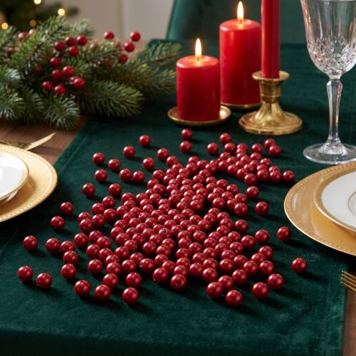 Perles décoratives rouges Ø8mm 250 pcs | Floristik24.be
