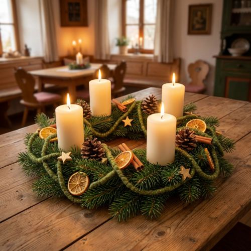 Cordon en laine verte avec fil doré, 5 m x 5 mm avec fil métallique, pour la décoration et les loisirs créatifs | Floristik24.be