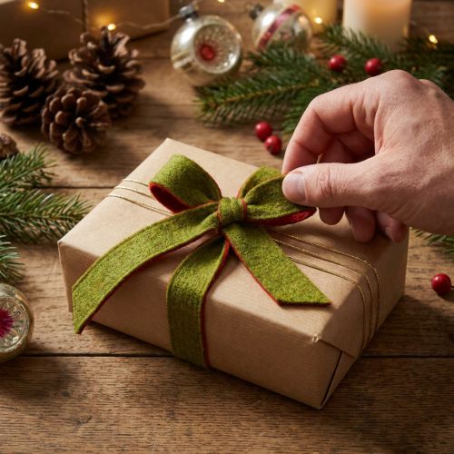 Ruban en feutrine bicolore