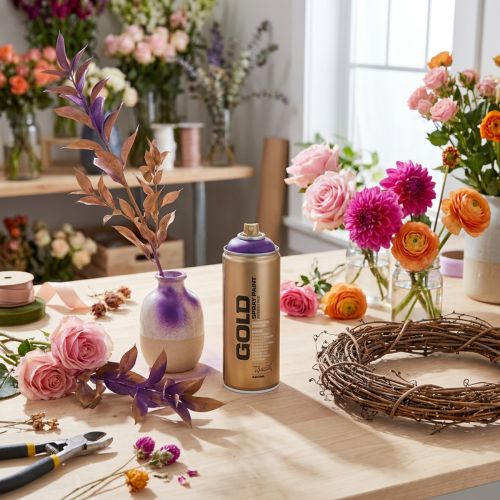 Article Peinture en aérosol violette Montana Gold, 400 ml
