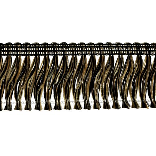 Frange bordure frange cheveux franges noir or 4cm L25m
