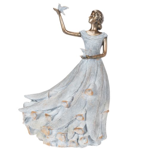 Article Figurine Femme Papillon. Sculpture décorative au design intemporel et raffiné. 41 cm.