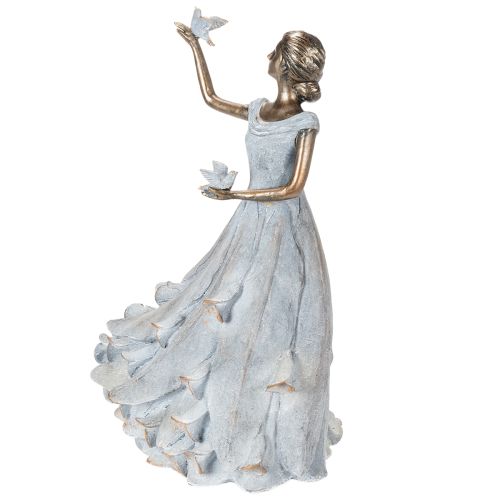 Article Figurine Femme Papillon. Sculpture décorative au design intemporel et raffiné. 41 cm.