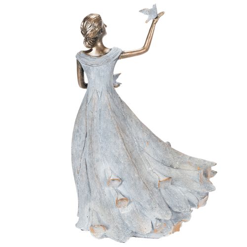 Article Figurine Femme Papillon. Sculpture décorative au design intemporel et raffiné. 41 cm.