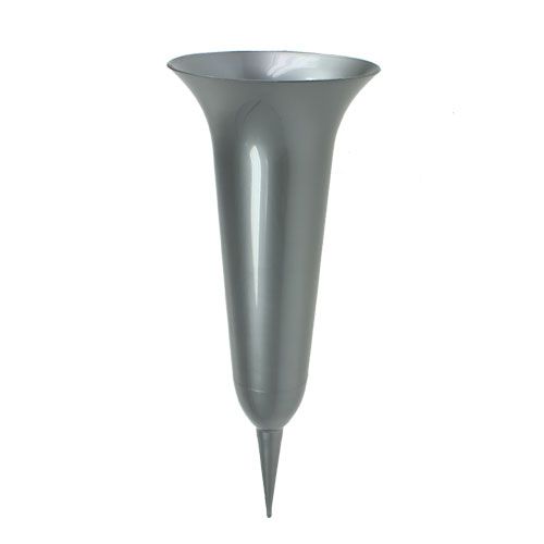 Floristik24 Vase funéraire argent 40cm