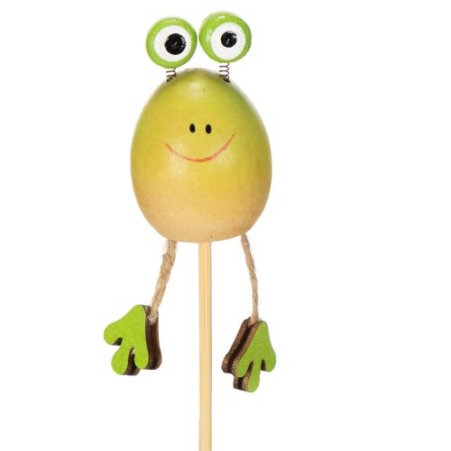 Tuteurs en forme de grenouille pour décorer les pots de fleurs au printemps ou en été, 34 cm, lot de 6