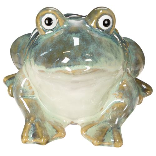 Figurine de grenouille, décoration estivale en céramique pour la maison et le balcon, 12 cm, lot de 3.