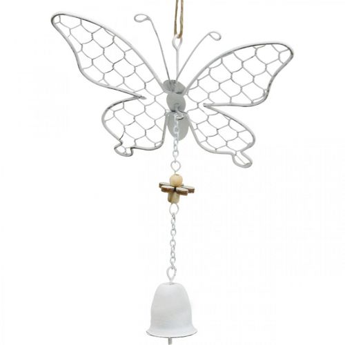 Floristik24 Décoration de printemps, papillons en métal, Pâques, pendentif de décoration papillon 2pcs