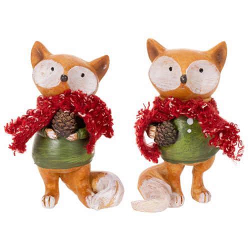 Renard décoratif avec écharpe