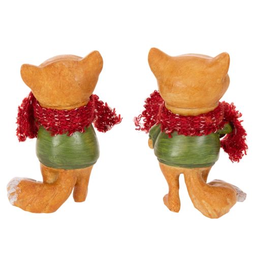 Renard décoratif avec écharpe