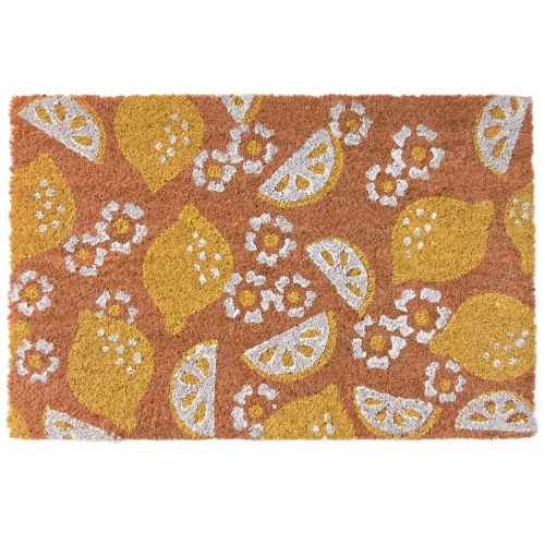Floristik24 Paillasson citrons et fleurs paillasson tapis coco 40×60cm
