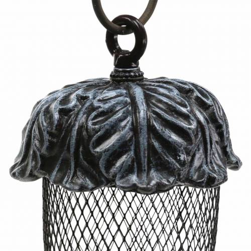 Floristik24 Mangeoire gland à suspendre métal Ø13cm H20.5cm
