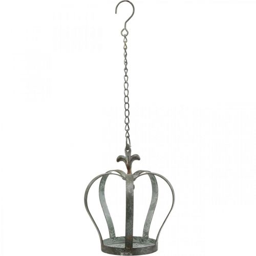 Floristik24 Couronne décorative pour grille suspendue, mangeoire en métal Ø18,5cm