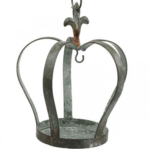 Floristik24 Couronne décorative pour grille suspendue, mangeoire en métal Ø18,5cm