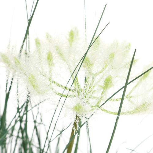 Article Fleur artificielle d&#39;herbe de scirpe Fleurs artificielles dans un pot 56cm