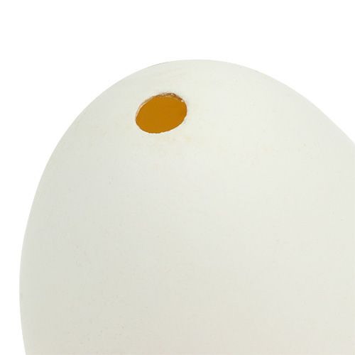 Floristik24 Oeufs d&#39;Oie Blanc 7cm 4pcs