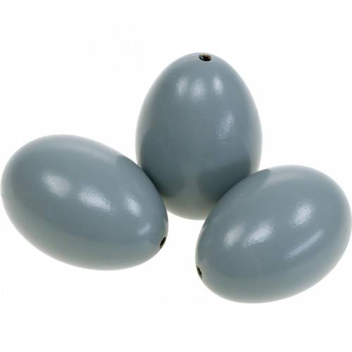 Floristik24 Oeufs d'oie oeufs soufflés gris décoration de Pâques paquet de 12