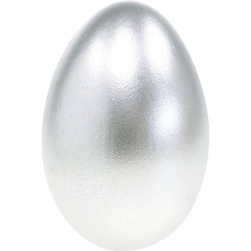 Floristik24 Oeufs d'oie Oeufs soufflés en argent Décoration de Pâques 12 pcs