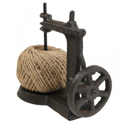 Floristik24 Porte-fil décoratif machine à coudre en fonte 17x10x5cm