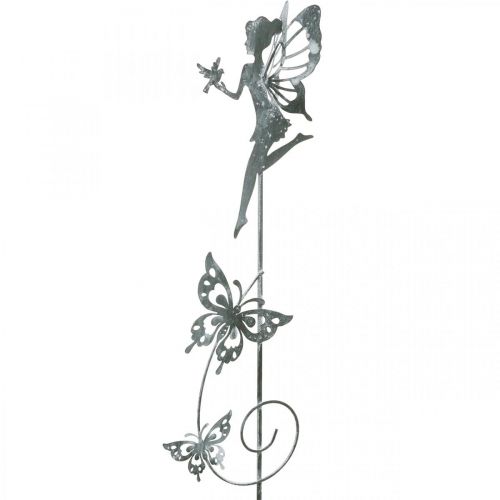 Article Décoration florale, bouchon métal fée fleur, printemps, elfe avec papillons, bouchon plante 2pcs