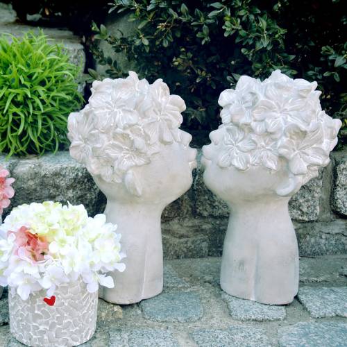 Floristik24 Figurine de jardin enfant fleur H. 20 cm