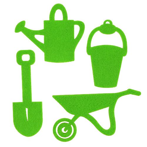 Floristik24 Outils de jardin feutre vert 24 pcs