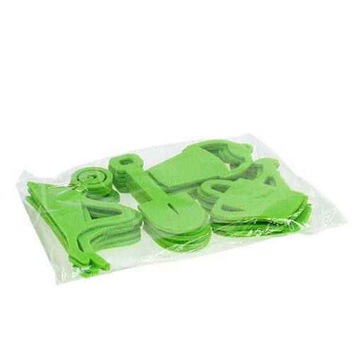 Floristik24 Outils de jardin feutre vert 24 pcs
