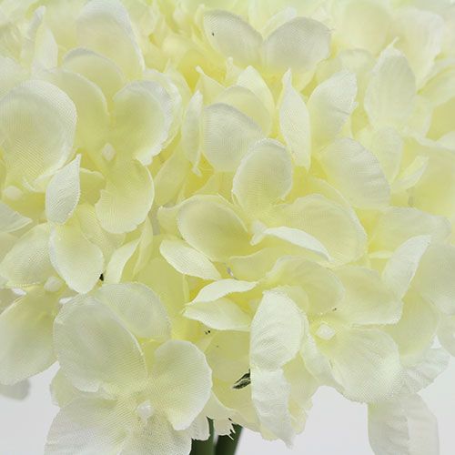 Article Hortensia bouquet de fleurs artificielles blanc L27cm