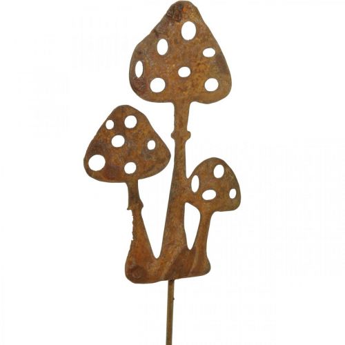 Article Bouchon de jardin bouchon décoratif agaric mouche patiné 10cm 6 pièces