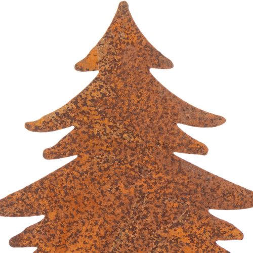 Piquet de jardin, acier patiné, cerf, étoile, sapin, H 10/15 cm, lot de 3 | Floristik24.be