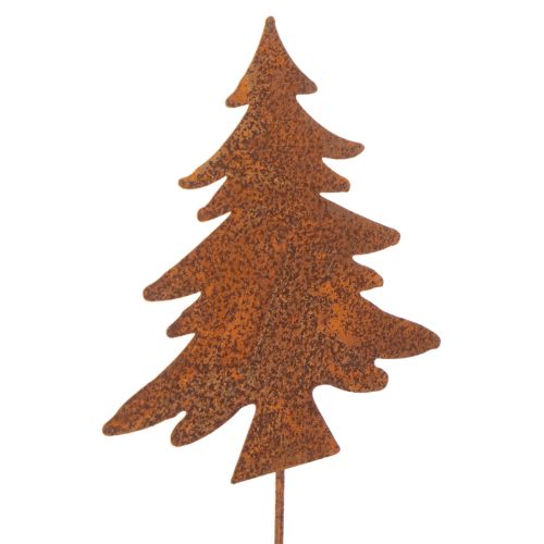 Piquet de jardin, acier patiné, cerf, étoile, sapin, H 10/15 cm, lot de 3 | Floristik24.be