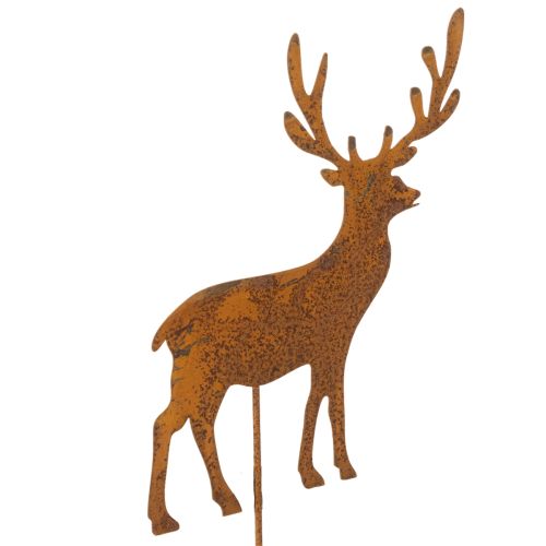Piquet de jardin, acier patiné, cerf, étoile, sapin, H14/20, 3 pièces | Floristik24.be