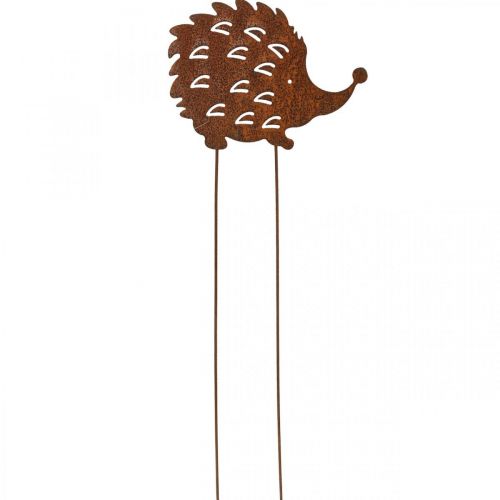 Article Piquet de jardin hérisson patine rouille piquet de lit décoratif 20cm