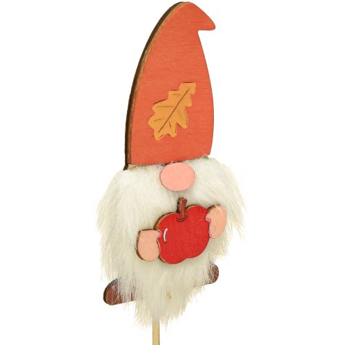 Article Piquets de jardin Gnome Décoration d'automne Bois Assorti 39cm 8 pcs
