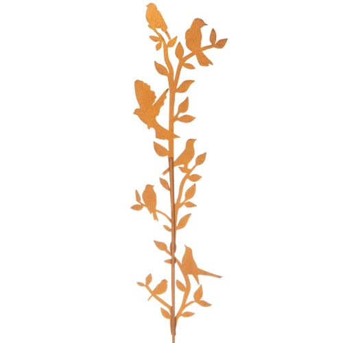 Branche de jardin décorative avec oiseaux, en métal, 100 cm | Floristik24.be